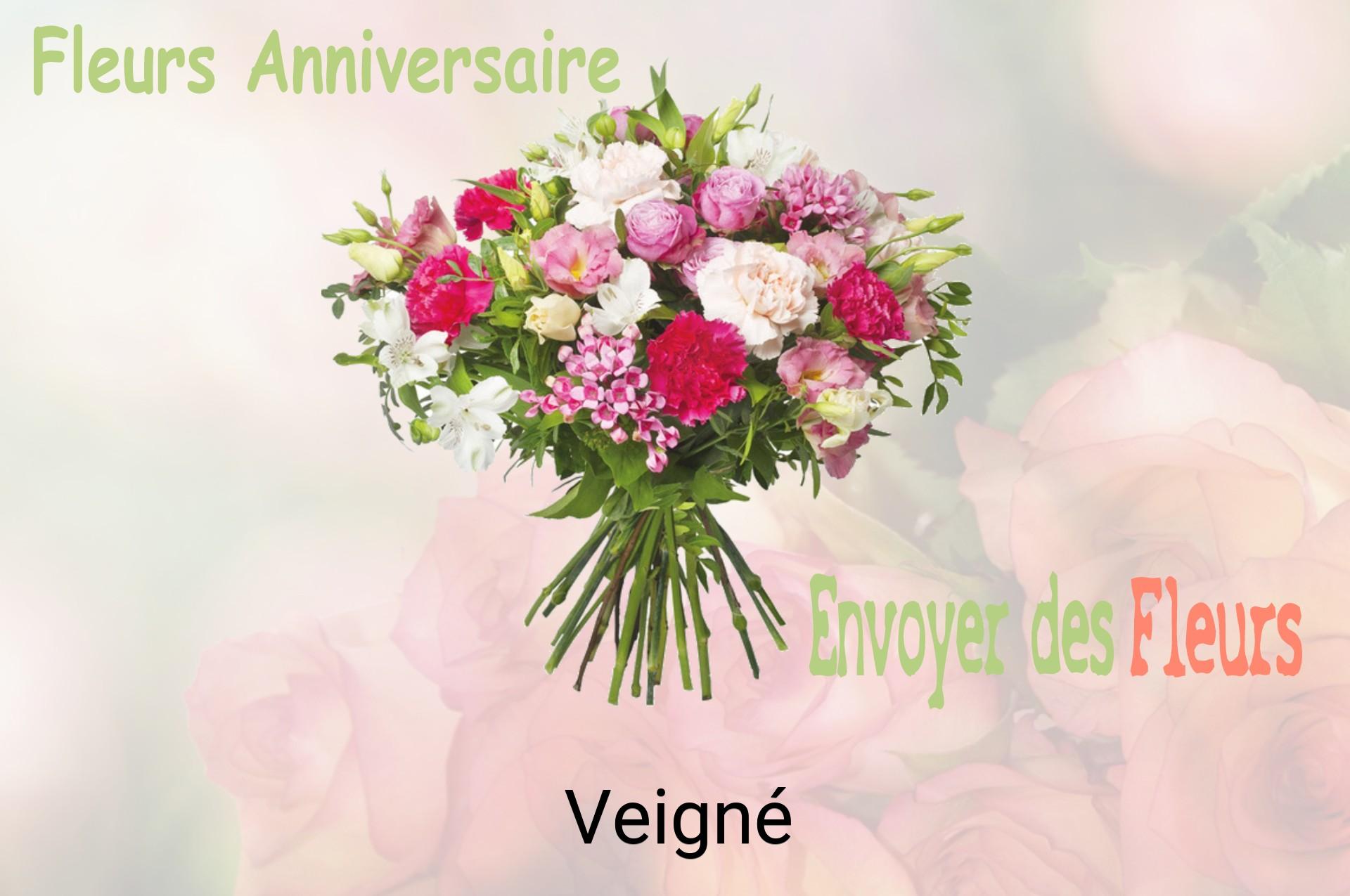 Bouquet de fleurs d’anniversaire livré à Veigné